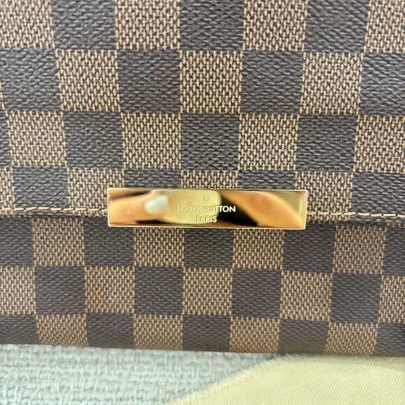 Authentic NEW LOUIS VUITTON Favorite MM Shoulder Bag N41129 Damier ebene - Picture 8 of 15